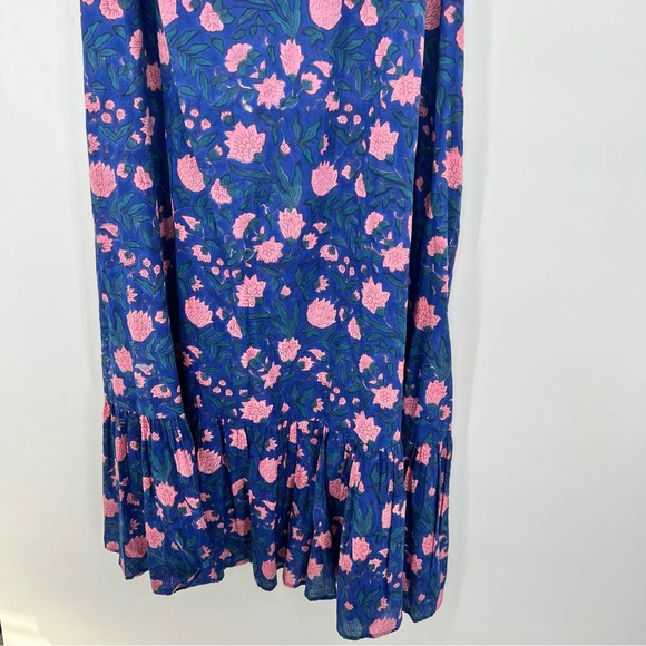 The Fox and The Mermaid Venice Aarya Tent Maxi Dress Floral Sleeveless Tiered M - Picture 11 of 15